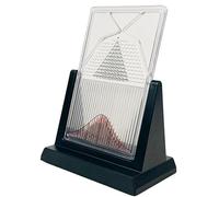 Galton Board per dimostrazione statistica efficace, strumento didattico per laboratorio di fisica, modello di probabilità con curva a campana, strumento educativo per l'apprendimento delle statistiche