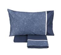 GALUCHAT Completo Lenzuolo-2 Piazze-Blu