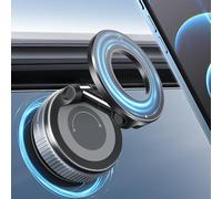 Galundge Supporto magnetico per telefono con ventosa Magsafe, regolabile a 360°, pieghevole, per tutte le auto e tutti i telefoni cellulari, palestra, specchio, cucina, superficie liscia