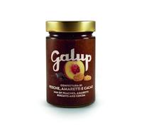 Galup Crema di Pesche Amaretti e Cacao 350g - Crema Spalmabile con Frutta e Biscotti - Ideale per Dolci, Crostate o Colazione - Senza Conservanti - Made in Italy