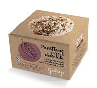 Panettone Gran Galup con Gocce di Cioccolato Extra Fondente , Glassa Nocciole e Mandorle - Gluten Free 400g
