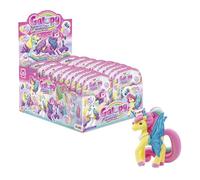 GALUPY Rainbow Unicorn Pack 12 Unicorni - Figurine giocattolo da collezione con ali brillanti e cristalli Swarovski - Unicorno magico per bambine dai 3 anni in su