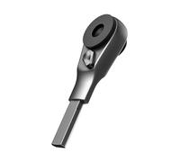 GALVANOX Cacciavite a cricchetto a estremità piatta progettato per modelli Leatherman, compatibile con kit di punte piatte multiuso e punte esagonali standard da 1/4" (acciaio spazzolato)