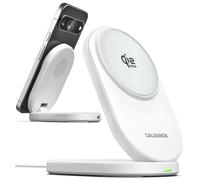 Galvanox Qi2.2 25W magnetico Wireless Charger Stand per telefoni Pixel | Compatibile con Pixelsnap, include adattatore da parete USB-C PPS/PD, design pieghevole, per Pixel 11 Pro XL, 10, 10 Pro