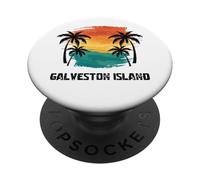 Galveston Island Travel, Texas USA vacanze turistiche estive PopSockets PopGrip Adesivo