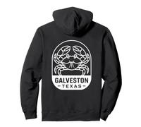 Galveston Texas Granchio Oceano Sea Life Design Felpa con Cappuccio