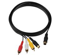 Gam3Gear Cavo adattatore S-AV AV S-Video del RCA video composito Audio TV per Sega Saturn