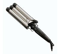 GaMa Arricciacapelli Triferro PC5006 SALON CURL Black e Silver - Arricciacapelli Professionale a Tre Cilindri