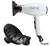 Gama Italy Professional Asciugacapelli Professionale - Motore Italiano AC a Lunga Durata - 2200 W - Design Elegante e Ergonomico - Made in Italy (Bianco)