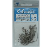 Gamakatsu 07111-1/0 Gancio Offset In Bronzo Per Vermi 25CT