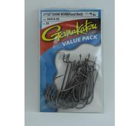 Gamakatsu 54414-25 4/0 Ganci Da Vermi A Curva Rotonda In Bronzo Con Punta Offset