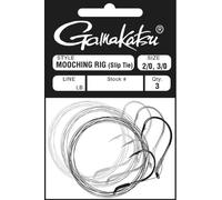 Gamakatsu Slip Tie Mooching Rig 5/0, 6/0 Hooks (Nickel, 40-Pounds Leader)