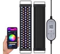 Gamalta - Luce intelligente dell'acquario con Bluetooth da 36 W controllata dall'app, colori della luce personalizzabili, programma, simulazione alba/tramonto definita dall'utente, modalità