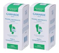 Gamarde Polvere Assorbente Rinfrescante per Piedi 2x35 g