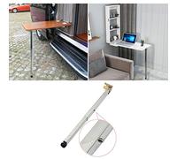 Gamba da tavolo pieghevole in acciaio inox, altezza regolabile, per mobili fai da te, campeggio, auto, 80 cm