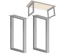 Gamba del tavolo, Gambe for tavoli in acciaio da 28" e 39" - for panche moderne caffè pranzo for carichi pesanti, larghe 20" 2 pezzi Supporto for mobili in metallo for di recupero contemporanei