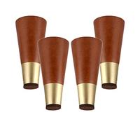 Gamba del tavolo, Gambe per mobili in metallo, Set di 4 piedini ricambio conici in legno massello, con cono obliquo da 10 cm/4 pollici(Straight Cone,20Cm/8In)