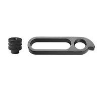 Gamba deragliatore in alluminio adattabile a tutti i telai/universale Super B TB-ET05 Premium Argenté