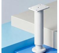 Gamba di supporto per mobili in metallo regolabile per impieghi gravosi - Asta di supporto base per aumentare l'altezza con elevata capacità di carico 25-42 cm