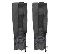 Gamba Ghette,Impermeabile Scarpa Coperture Neve Stivale Ghetta,Nero,L