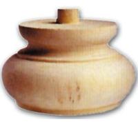 Gamba per Mobili a Cipolla in Legno di Ontano 110x75 mm Art. 03.0015
