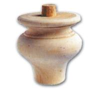 Gamba per Mobili a Cipolla in Legno di Ontano 96x104 mm Art. 03.0021