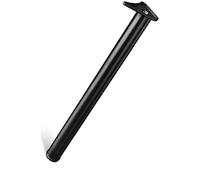 Gamba regolabile per mobili in acciaio inox, per ufficio, cucina, banco da lavoro, resistente, altezza regolabile, finitura nera opaca, 130 cm, perfetta per uso domestico e commerciale