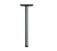 Gamba regolabile per tavolo in acciaio inox, Ø60 mm, estensione in altezza 30 mm, piedini di supporto per piani di lavoro della cucina, scrivanie, tavoli in piedi, mobili fai da te, viti incluse (109