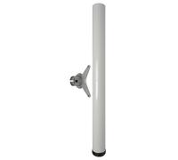 Gamba Tavolo Logo 71 CM Altezza Regolabile + 3 Piede Bianco Piedino Max 150 KG