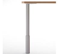 Gamba Tavolo Studio Altezza Regolabile 79,5 - 97,5cm Acciaio Inox Look 150kg
