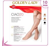 Gambaletti elasticizzati Golden Lady ciao 20 den 10 paia