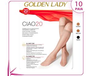 Gambaletti elasticizzati Golden Lady ciao 20 den 10 paia