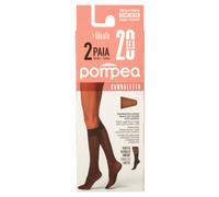 Gambaletti elastico Pompea Ideale 20 DEN, 12 paia nero e polvere dorata
