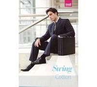 Gambaletti medi cotone 21mm/Hg uomo compressione forte cotone Medi SWING men