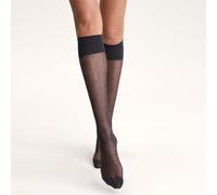 Gambaletto effetto Plumetis STYLE Nero 35/41