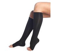 Gambaletto sanitario 1° classe (K1) compressione graduata 140 den, senza punta (5, Nero)