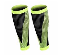 Gambali a compressione, 1 paio di manicotti a compressione for polpacci, gambe e tibie, traspiranti, for la sicurezza sportiva, for corsa il ciclismo(Green,M)