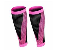 Gambali a compressione, 1 paio di manicotti a compressione for polpacci, gambe e tibie, traspiranti, for la sicurezza sportiva, for corsa il ciclismo(Rose Red,M)