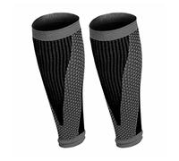 Gambali a compressione, 1 paio di manicotti a compressione for polpacci, gambe e tibie, traspiranti, for la sicurezza sportiva, for corsa il ciclismo(Grey,L)