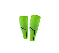 Gambali a compressione, Scaldamuscoli for gambe da uomo, for corsa, escursionismo, ciclismo, manicotti a compressione for polpacci, protezione alta for le, ghette elastiche sportive(Green,L)