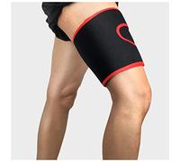 Gambali a compressione, Supporto for coscia e gamba regolabile, protezione a compressione for la parte superiore della, copertura for palestra, fitness abbigliamento sportivo(Red)