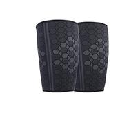 Gambali a compressione, Supporto for gamba a compressione in maglia, scaldamuscoli for coscia, tutore for fitness e corsa pressurizzato(1 Pair,L)