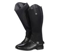HKM Gambali da equitazione Lara rete con grip in silicone Unisex Adulto Nero XS-28