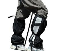 Gambali da Escursionismo,Accessorio da Sci Riflettente Regolabile Impermeabile - Coprigambe per Neve,per Spiaggia, Viaggio, Sci, Escursionismo, Allenamento, Campeggio, Piscina, Notte, Cortile