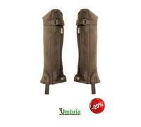 Gambali ghette mini chaps per jodhpur equitazione inglese marroni amara bambino