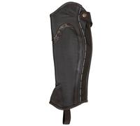 Gambali unisex in cuoio con cerniera posteriore modello Piping Equestro Equestro