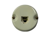 GAMBARELLI - PRESA TELEFONICA PLUG IN PORCELLANA 6P/4C