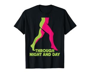 Gambe al Neon Attraverso la Notte e Il Giorno Design Maglietta