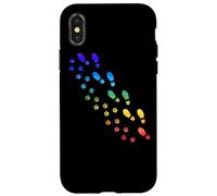 Gambe arcobaleno per cani e amanti dei cani Custodia per iPhone X/XS