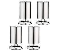 Gambe cilindriche per mobili da Letto, Gambe in Metallo per armadi, Gambe Regolabili per tavoli, Base in ABS, Nessuna Vibrazione, Sostituzione silenziosa dei Piedini, Pavimento di Protezione